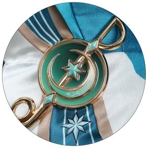 <span class=keywords><strong>Costume</strong></span> Cosplay di <span class=keywords><strong>Robin</strong></span> dal Gioco Honkai: Star Rail, Abito Blu con Guanti e Maniche per Donna - Product Image 4