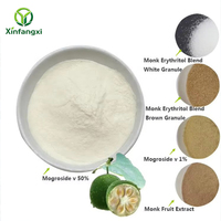 Groothandel Chinese bulkprijs 100% puur biologisch monniksvruchtconcentraat poeder Mogroside V 10% natuurlijke 0 calorieën zoetstof