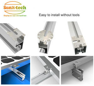 SunX-Tech Pabrik Langsung Baja Tahan Karat 304 Washer Pembumian Surya Klip Pembumian Surya Struktur Panel Surya PV - Product Image 4