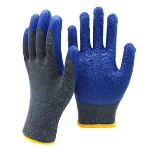 Latex Handschuhe Guanti in Lattice Luvas Emborrachadas Guantes Tela Goma Cotton Work Latex Coated Safety Working Gloves