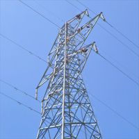 Torre de Transmisión de Energía Autoportante de Acero Angular Galvanizado en Caliente, de 4 Patas, para Línea Aérea de Alta Tensión de 40m
