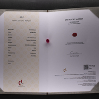 Pierre précieuse en vrac GRC, couleur rouge sang de pigeon, ronde, ovale, poire, cœur, rose Sukura, orange, bleu, alexandrite, jaune, saphir, rubis cultivé