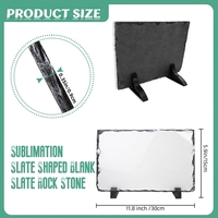 Plaques en ardoise pour sublimation Prosub Bulk 15x30cm, vierges, pour impression photo par transfert thermique, pour décoration de bureau