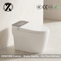 Les designers recommandent la toilette intelligente de dernière génération pour les familles européennes et américaines, avec siège chauffant, couvercle automatique et télécommande.