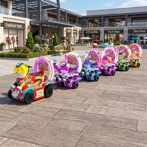 <span class=keywords><strong>Train</strong></span> miniature immersif pour animaux de compagnie <span class=keywords><strong>avec</strong></span> écran de jeu vidéo et autocollants mignons de chiens pour FEC Plaza - Product Image 3