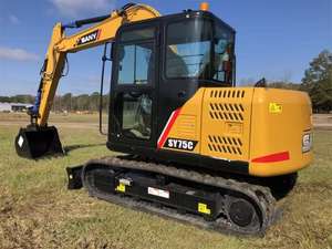 Top marque SY75C 7.5ton nouvelle pelle sur chenilles moyenne Yanmar moteur seau attachement Construction Hyundai Caterpillar PLC - Product Image 3