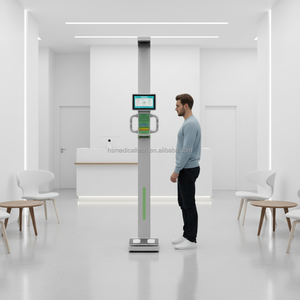 ผู้ให้บริการโซลูชันคีออสก์ร้านขายยาที่เชื่อถือได้ของ Huasheng Medical คีออสก์เช็คอินสำหรับผู้ป่วยทางไกล เครื่องชั่งน้ำหนักดิจิทัลสำหรับแพทย์ รุ่น HS-X9 - Product Image 5