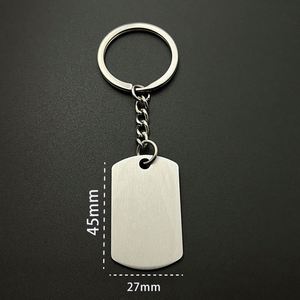 Colgante con Forma de Espejo, Llavero de Acero Inoxidable, Logotipo Grabado con Láser, Material en Blanco para Impresión, Regalo Promocional - Product Image 4