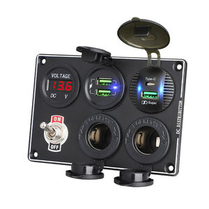 Chargeur de voiture double USB, <span class=keywords><strong>prise</strong></span> 12V, panneau d'interrupteur marin 22.5W + 22.5W, vente en gros - Product Image 6