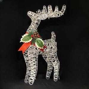 2025년 크리스마스 불빛 철제 별 모양 순록 장식, 배터리 작동식 LED 트리 장식 및 헤드업 조명 - Product Image 5