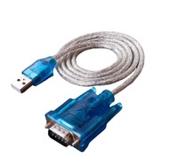 Cable de puerto serie USB 232, convertidor de nueve pines con Chip DB9, chaqueta de PVC de carga rápida 3A, blindaje trenzado para cámara RS232 macho
