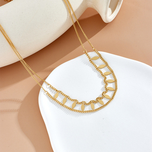 Collier ras du cou pour femme, style sexy et cool, en acier titane plaqué or 18 carats, ne ternit pas - Product Image 5
