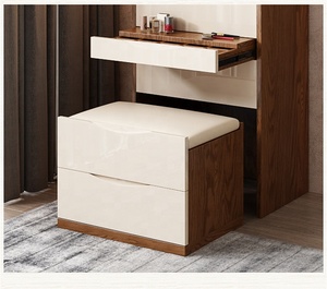 <strong>Dressing</strong> <strong>Table</strong> with Mirror Bedroom Wooden <strong>Corner</strong> Dresser Modern Simple <strong>Small</strong> Saving Space Folding Office Bathroom Tianjin YIFAN - Product Image 4