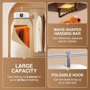 Secadora de Ropa Portátil, Mini Secadora de Ropa con Control Remoto, Pequeña, Compacta, Plegable, <span class=keywords><strong>El</strong></span>éctrica, con Bolsa de Secado - Product Image 4
