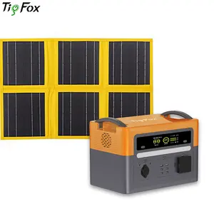 Tigfox direct sales reasonable price battery portable solar energy 1000w solar power generator for 2kw 3kw 500w