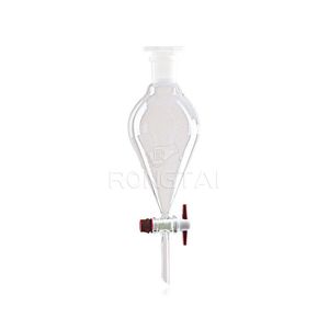 Laboratorium kongtai 500Ml corong pemisah pemasok Tiongkok 1544-2 <span class=keywords><strong>1000</strong></span> <span class=keywords><strong>ML</strong></span> pemisah bentuk corong pir dengan penahan PE - Product Image 1