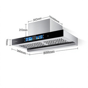 <span class=keywords><strong>Hotte</strong></span> aspirante en acier inoxydable ultra-mince à aspiration supérieure pour appartement de petite taille - Product Image 3
