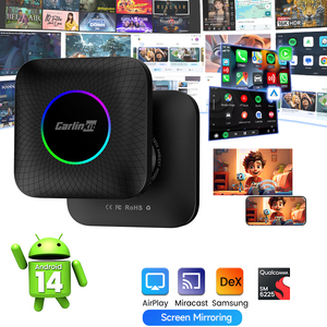 ชุดอุปกรณ์ Carlink ระบบ Android 14 Car Play Dongle Stereo Tbox 128GB 8GB Carplay กล่อง Ai พกพา อะแดปเตอร์ไร้สายสำหรับ Apple TV Video - Product Image 1