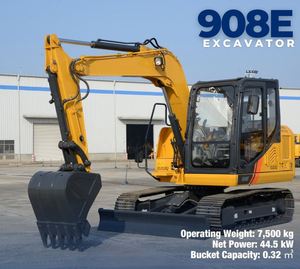 Excavatrice sur chenilles LIUGONG 908E de 8 tonnes, fabriquée en Chine, pour travaux de terrassement - Product Image 6