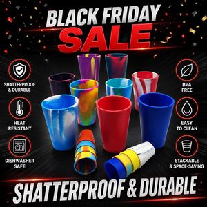 lLA Flexible 16oz Silicone Tumbler Unbreakable -Free Reusable Silicone Drinking <b>Cup</b> - Product Image 2