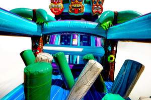 Nhà Máy Giá Inflatable chướng ngại vật khóa học ngoài trời trò chơi Inflatable Bouncer lâu đài Tiki tovi chướng ngại vật cho trẻ em và người lớn - Product Image 5