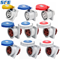 Prise de courant industrielle SFE IEC60309 IP44 IP67 étanche monophasée triphasée 220-380V 240-415V 3 4 5 pôles
