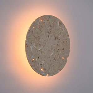 Applique murale en marbre naturel, luminaire mural moderne en pierre pour chambre à coucher, salon, couloir, lampe murale décorative - Product Image 1