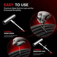 Kit de Herramientas para Reparación de Neumáticos - Reparación Universal de Neumáticos sin Cámara para Automóvil, Motocicleta, Tractor, ATV
