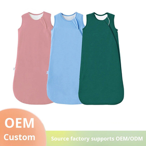 Baby-Schlafsack Kinder-Beinwickeldecke Natürlicher Musselin-Reißverschluss Bambus-Spandex Baumwolle Winter-Babyschlafsack - Product Image 1