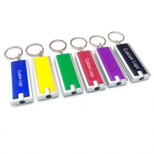Portable Outdoor Camping Aluminum Alloy Customized Keychain Flashlight Keychain Led Flashlight