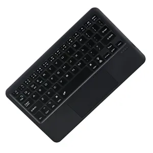 Беспроводная клавиатура AZERTY для Android, французская раскладка, 10-дюймовая клавиатура с сенсорной панелью для Windows и IOS