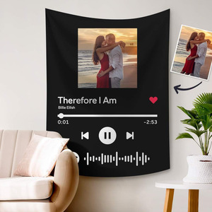 <span class=keywords><strong>Tapisserie</strong></span> personnalisée pour chambre à coucher Votre texte <span class=keywords><strong>Photo</strong></span> Couleurs Tenture <span class=keywords><strong>murale</strong></span> Image personnalisée Art Décor pour salon Cadeau Famille Maison - Product Image 2