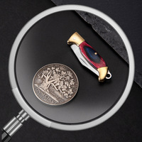 Couteau de poche pliable en acier inoxydable portable, capacité de 1L, multifonction, porte-clés, pendentif, outil de survie en plein air pour le camping