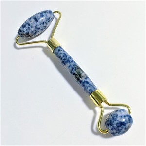 Meilleure Vente Gravure Laser Logo Pas de <span class=keywords><strong>Bruit</strong></span> Naturel Double Tête Tache Bleue Pierre Véritable Naturel Rouleau Pour SPA - Product Image 5