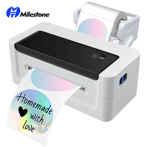 MHT-L1081 4x6 inch mã vạch máy in nhãn nhiệt 110 Mét 203dpi mã vạch bạc Holographic Sticker máy in nhãn máy - Product Image 1