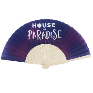 थोक 23 सेमी पोर्टेबल लकड़ी के प्रशंसकों के लिए लकड़ी के तह हाथ प्रशंसक शादी के उपहार - Product Image 4