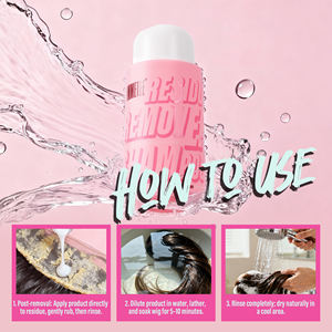 Shampooing pour <span class=keywords><strong>perruque</strong></span>, lissant, anti-frisottis, nettoyant, dissolvant de colle pour <span class=keywords><strong>perruque</strong></span>, shampooing et revitalisant pour <span class=keywords><strong>perruque</strong></span>, élimine les résidus de colle pour <span class=keywords><strong>perruque</strong></span> - Product Image 5