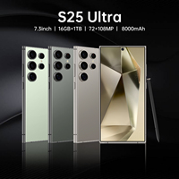 Prix de Gros Nouveau Smartphone Original S25 Ultra 2K OLED 120Hz 5G 16Go+1To Android 14 Octa Core LTE 1To Débloqué