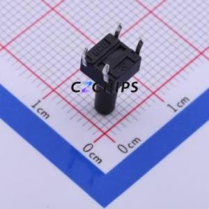 K2-6639DP-Q4SW-04 Tactile Switch Through hole-4P,6x6mm Switch Single Pole Single Throw Round Button 2.5N Through Hole - Product Image 2