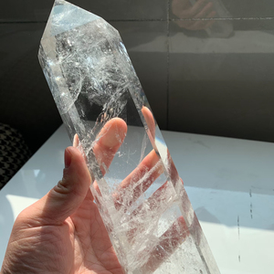 Artículos Espirituales, Péndulo de Cristal para Meditación, Varita de Cuarzo Transparente de Gran Tamaño, Torres de Cristal de Cuarzo Transparente - Product Image 2
