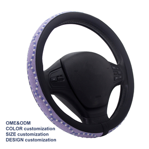 ปลอกหุ้มพวงมาลัยแบบ Space Cooling ติดตั้งง่าย หรูหรา คริสตัลตะกั่ว ไม่ซีดจาง สะท้อนแสงสูง สวยงาม - Product Image 2