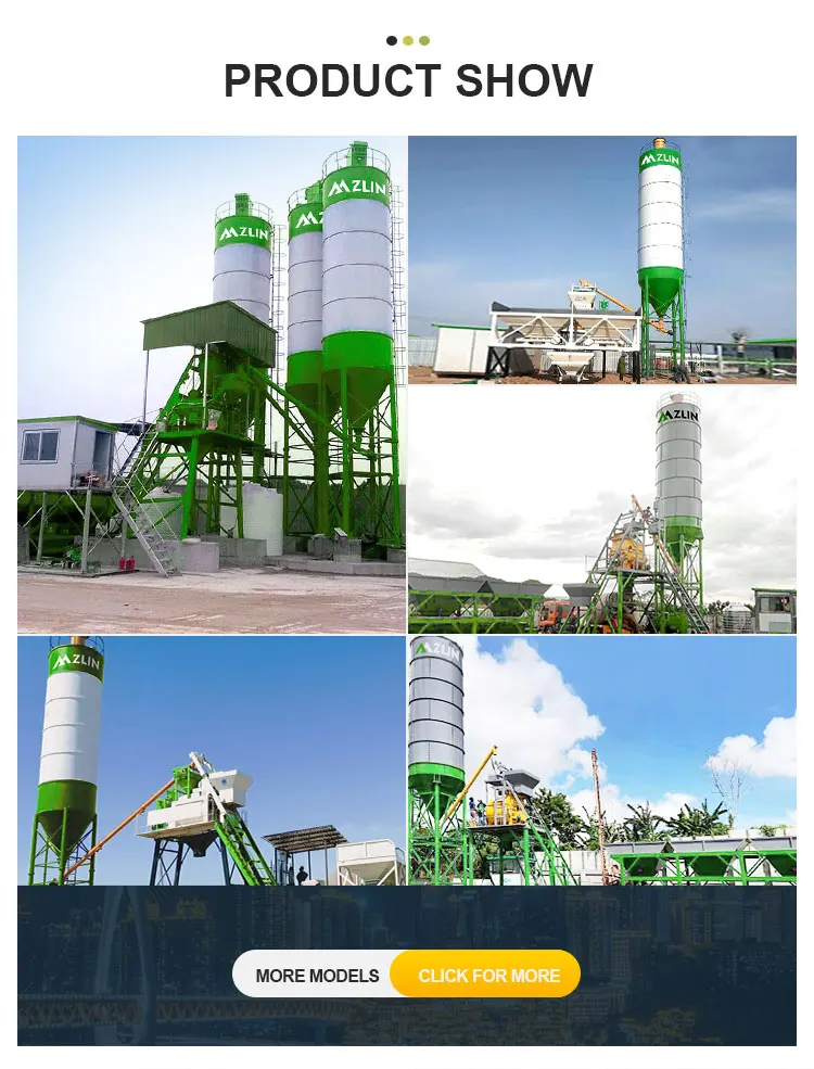 Factory manufacturer  hzs 25 to 240 m3/h Small portable ready mixed co<i></i>ncrete batching plant