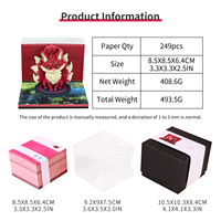 Calendrier bloc diorama en papier renard mignon 2027, artisanat en papier fait main, ornement de bureau animalier de collection, cube de notes créatif à déchirer