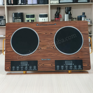 Horno Eléctrico de Doble Quemador Silver Crest con Cubierta Dorada, Olla Caliente Portátil para el Hogar, Acero Inoxidable - Product Image 6