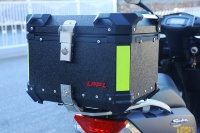Valise rigide antichoc garantie haute performance en alliage d'aluminium pour moto