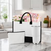 Sacs fourre-tout en toile vierges BOCE Wholesale avec gobelets isothermes, coffrets cadeaux commémoratifs créatifs pour les fêtes