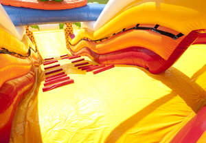 Toboggan gonflable <span class=keywords><strong>Dinoworld</strong></span> à usage commercial, location de jeux d'extérieur pour enfants, double voie, ignifuge, résistant aux UV, 3 ans - Product Image 6