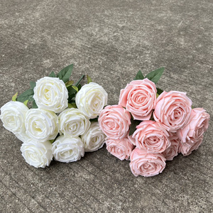 Fleurs artificielles roses en gros pour la décoration de mariage et de la maison - Product Image 6