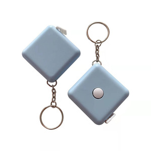 Mini Square Tape Measure 1.5m Keychain ABSPVC Promotional Gift Ruler - Product Image 2