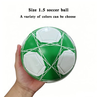 Ballon de football miniature en TPU durable de haute qualité, logo personnalisé, taille officielle intérieure 1.5, certifié ISO9001, vente en gros, cousu à la machine